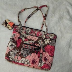 Vera Bradley tote bag WITH ID TAG